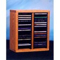 Wood Shed Wood Shed 209-1 Solid Oak desktop or shelf CD Cabinet 209-1